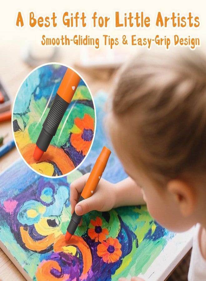 iCrayon 12 Colors Twist Crayons for Toddlers, Silky Crayons for Paper, Glass, Wood and Canva, Non-Toxic, Quick Drying, Washable, No Mess Coloring Gifts for Boys and Girls - Image 5